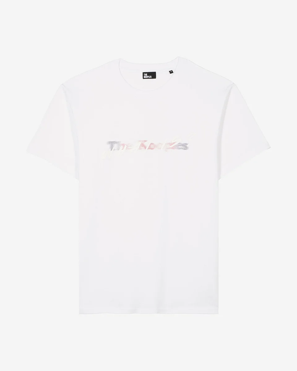 T-SHIRT WITH WHITE MULTICOLORED LOGO - 1