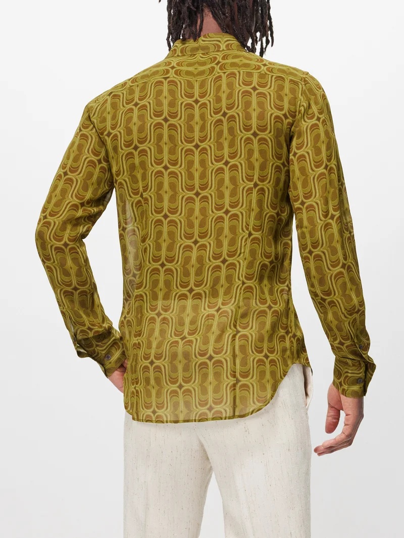 Celdon geometric-print poplin shirt - 4