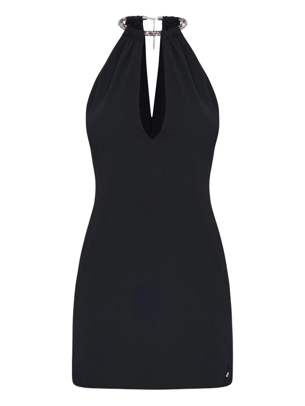 rhinestone-embellished mini dress - 1