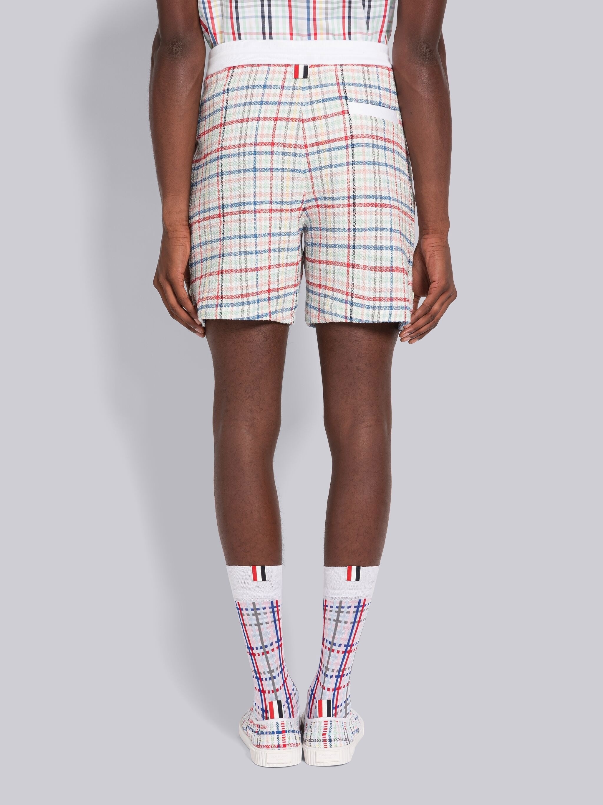 Multi Gingham Tweed Mid Thigh Summer Short - 3