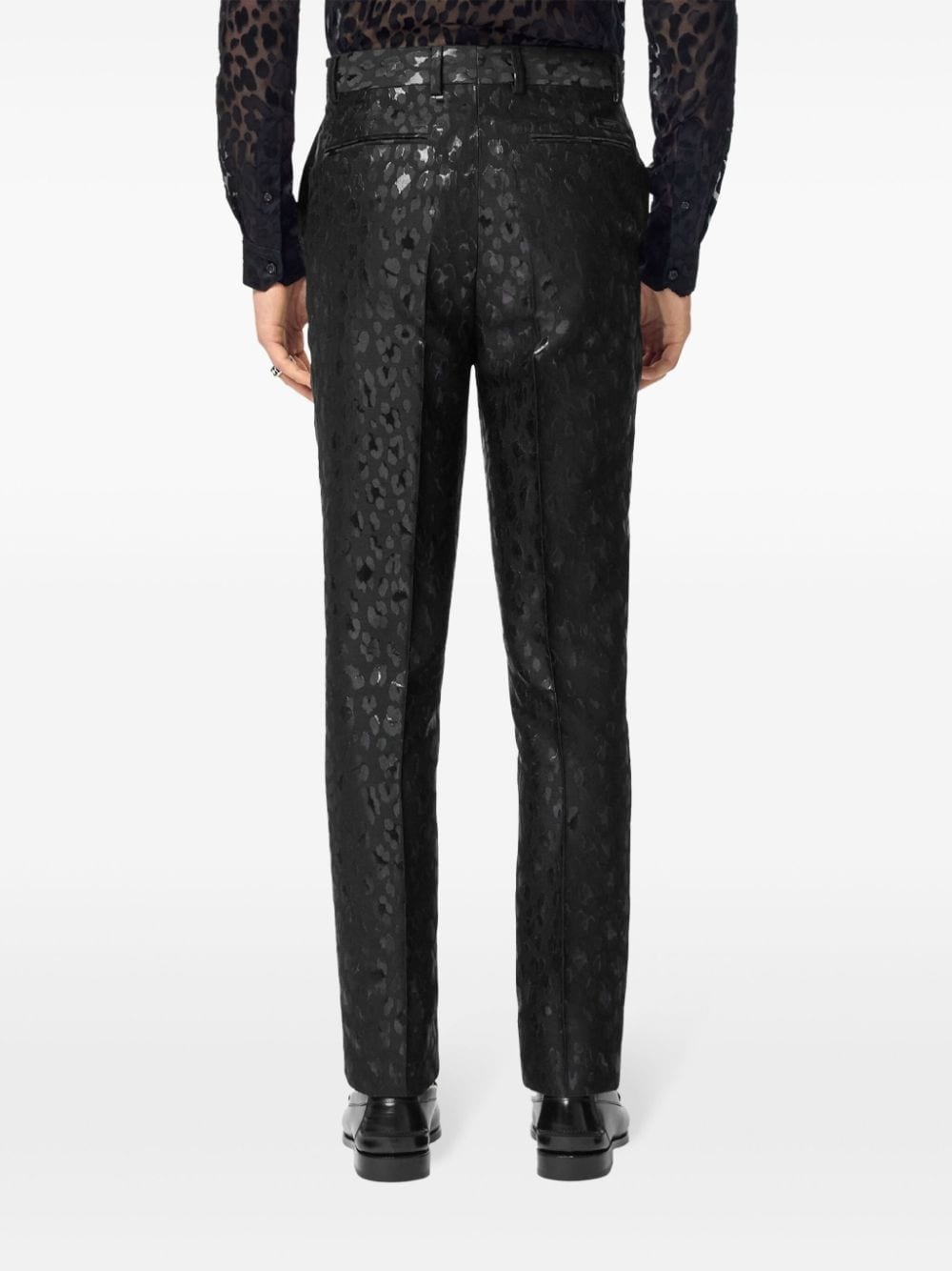 leopard-print trousers - 4