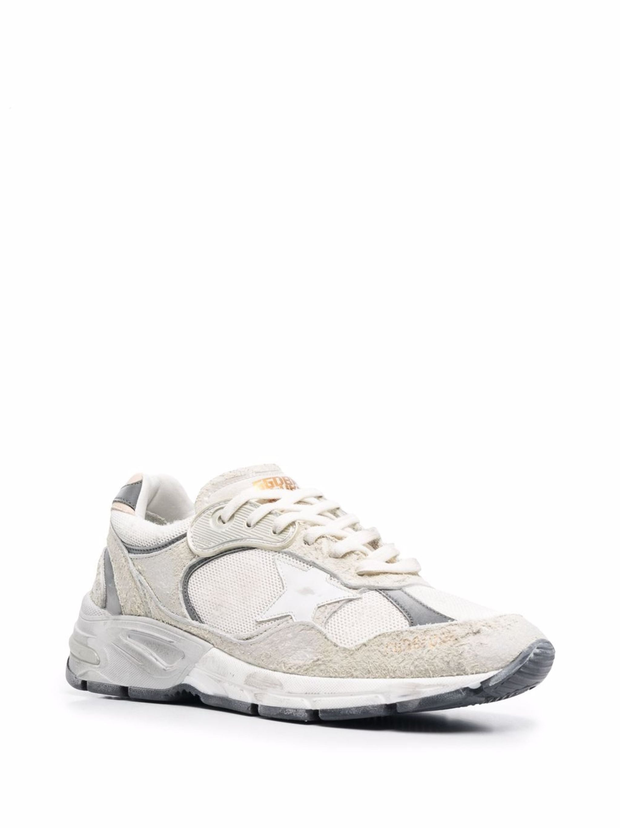 Golden Goose Women Running Dad Net And Suede Upper Leather Star And Heel Suede Spur - 4