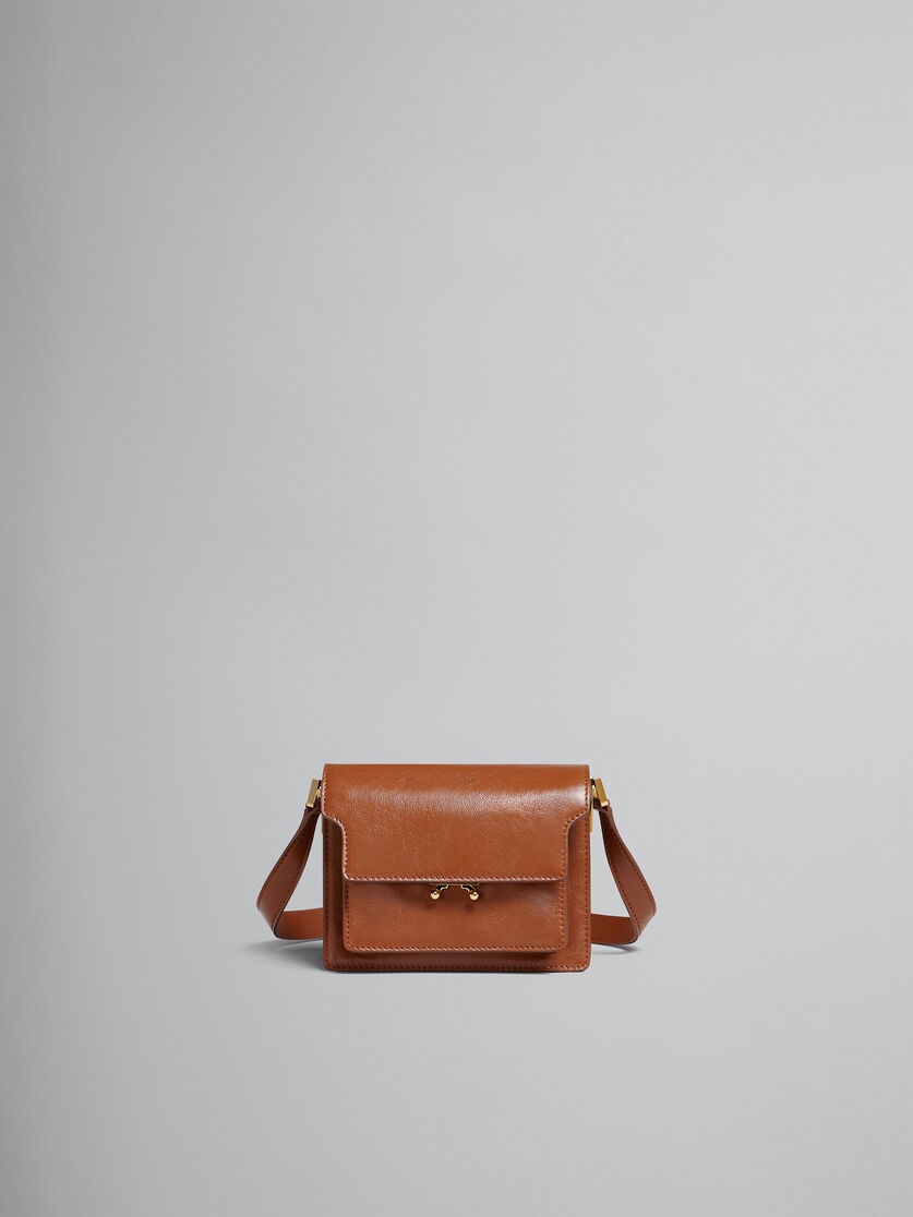 【 MARNI 】SOFT LEATHER MINI TRUNK BAG Black Mini Soft Trunk Bag by Marni on Sale
