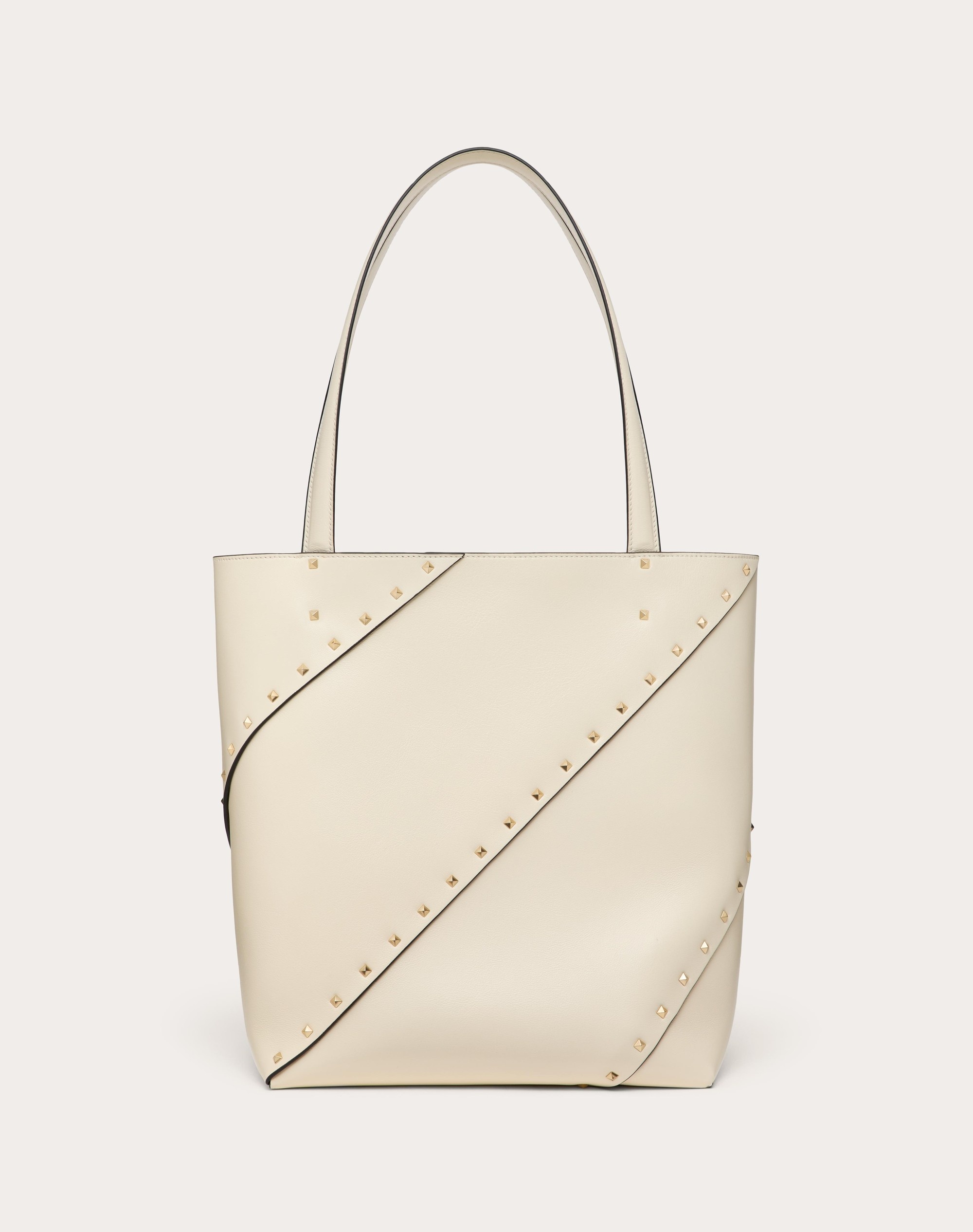 VALENTINO GARAVANI VALENTINO GARAVANI ROCKSTUD WISPY SHOPPING BAG IN CALFSKIN - 3