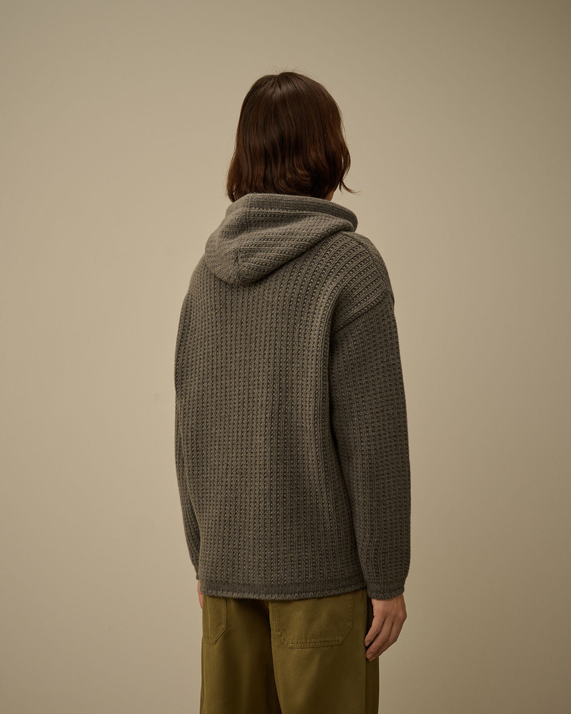 Lambswool GRS Boxy Hooded Sweater 4