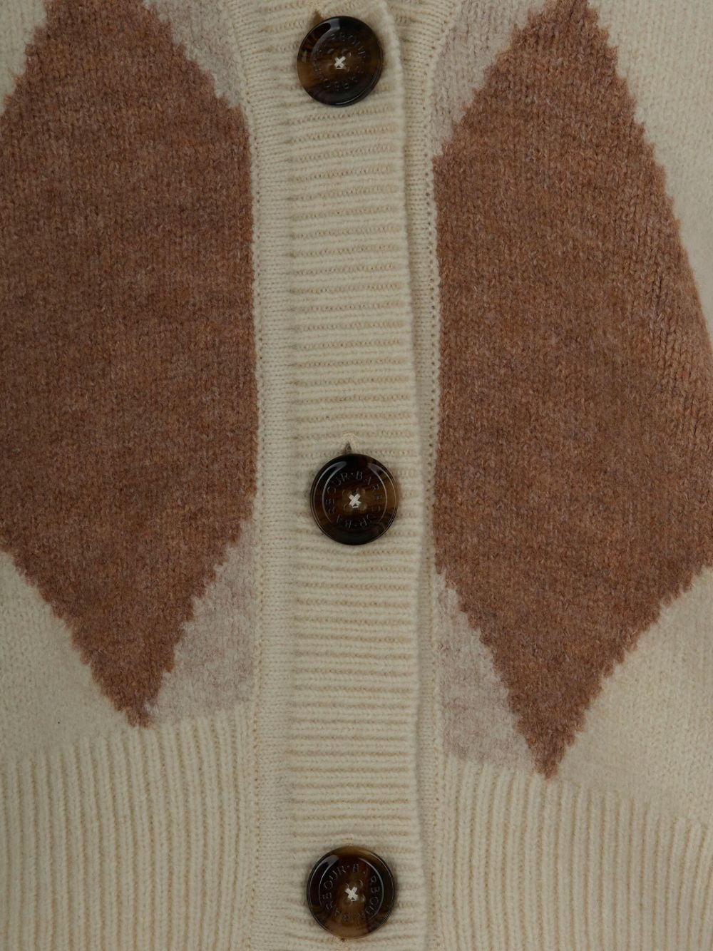 diamond-pattern cardigan - 3