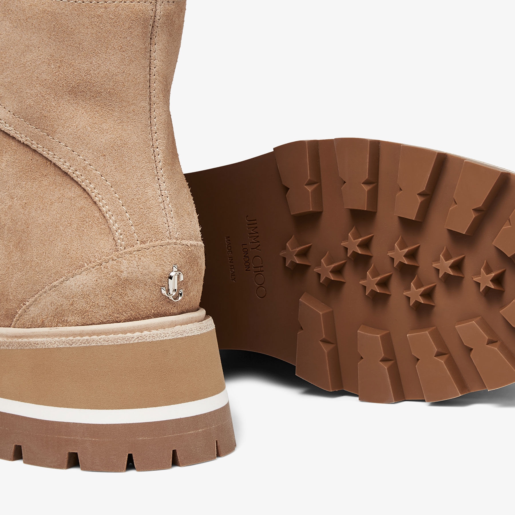 Chike Flat
Stone Crosta Suede Ankle Boots with Knitted Sock - 4