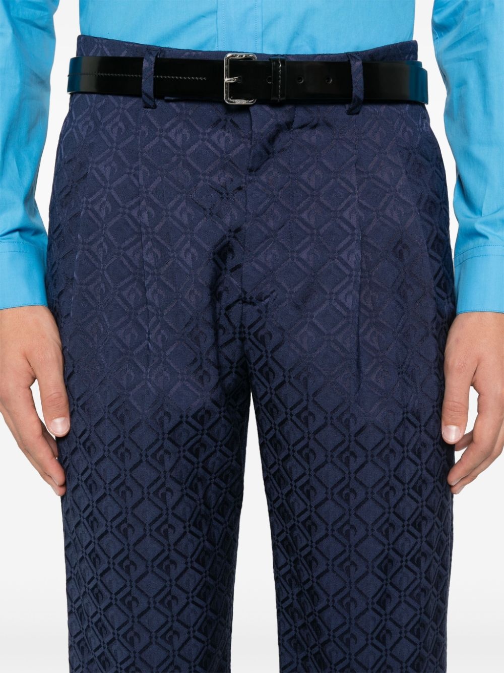 Moon Diamond-jacquard trousers - 5