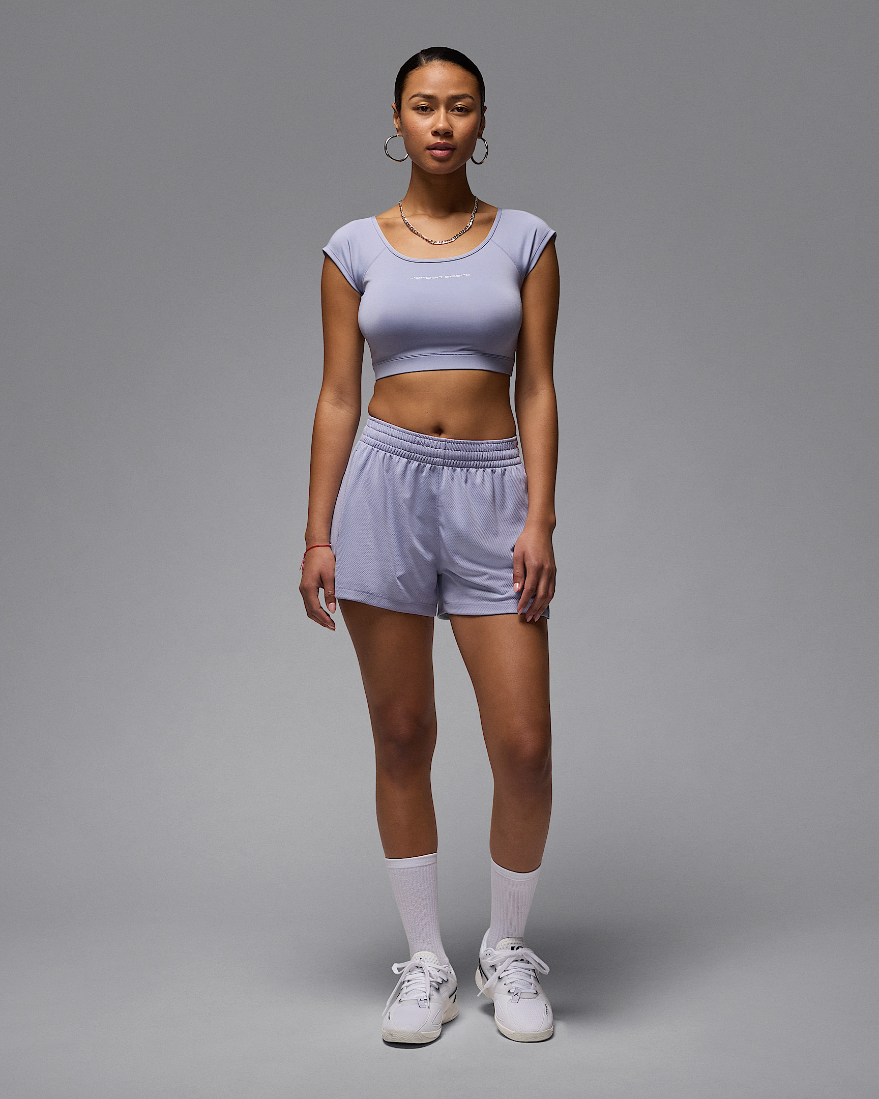 Jordan Sport Women's Short-Sleeve Knit Crop Top - 6