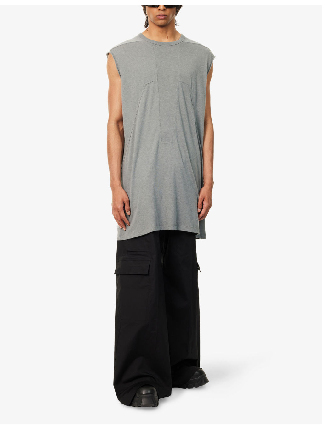 Splintered Tarp Sleeveless Woven Top - 2