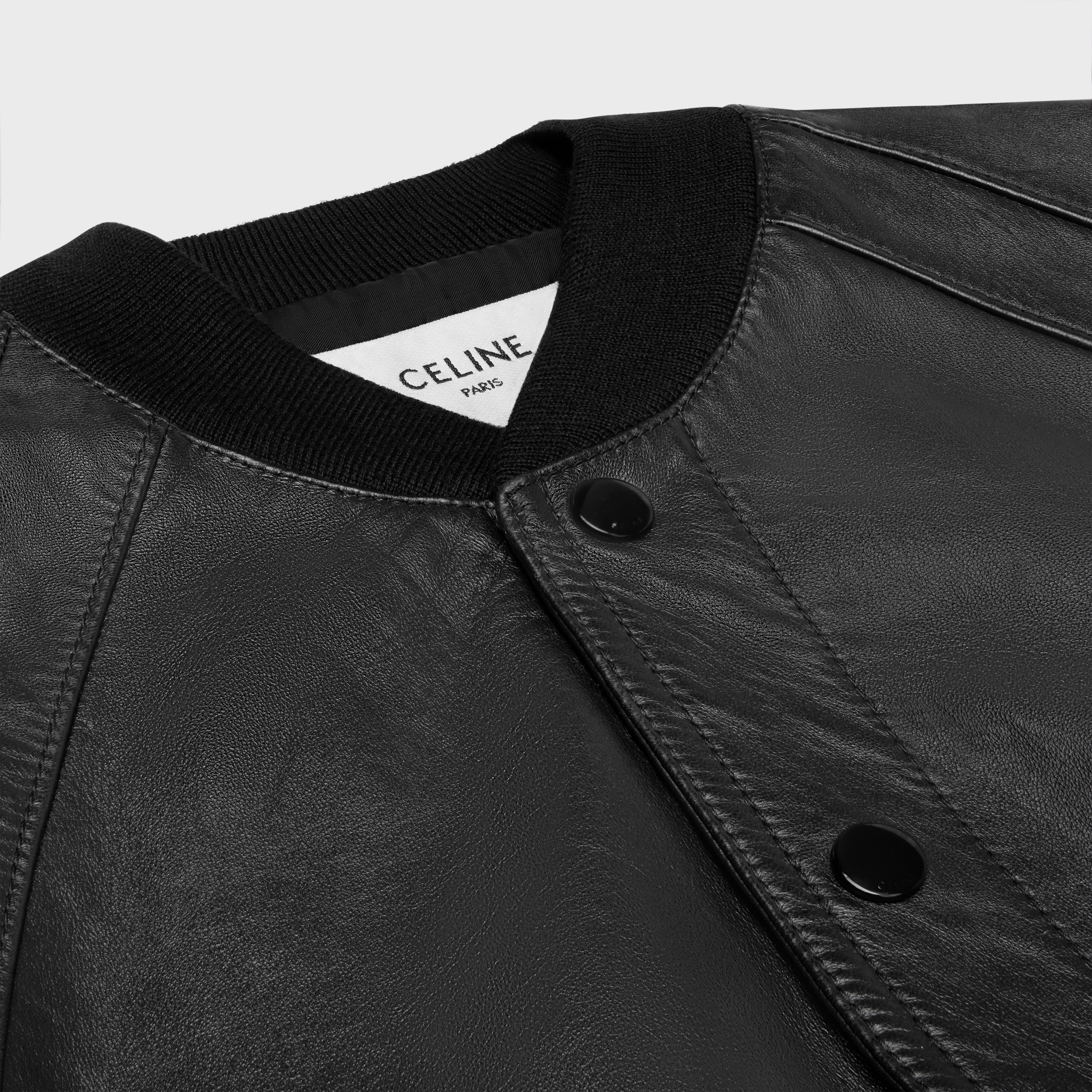 teddy jacket in soft lambskin - 3