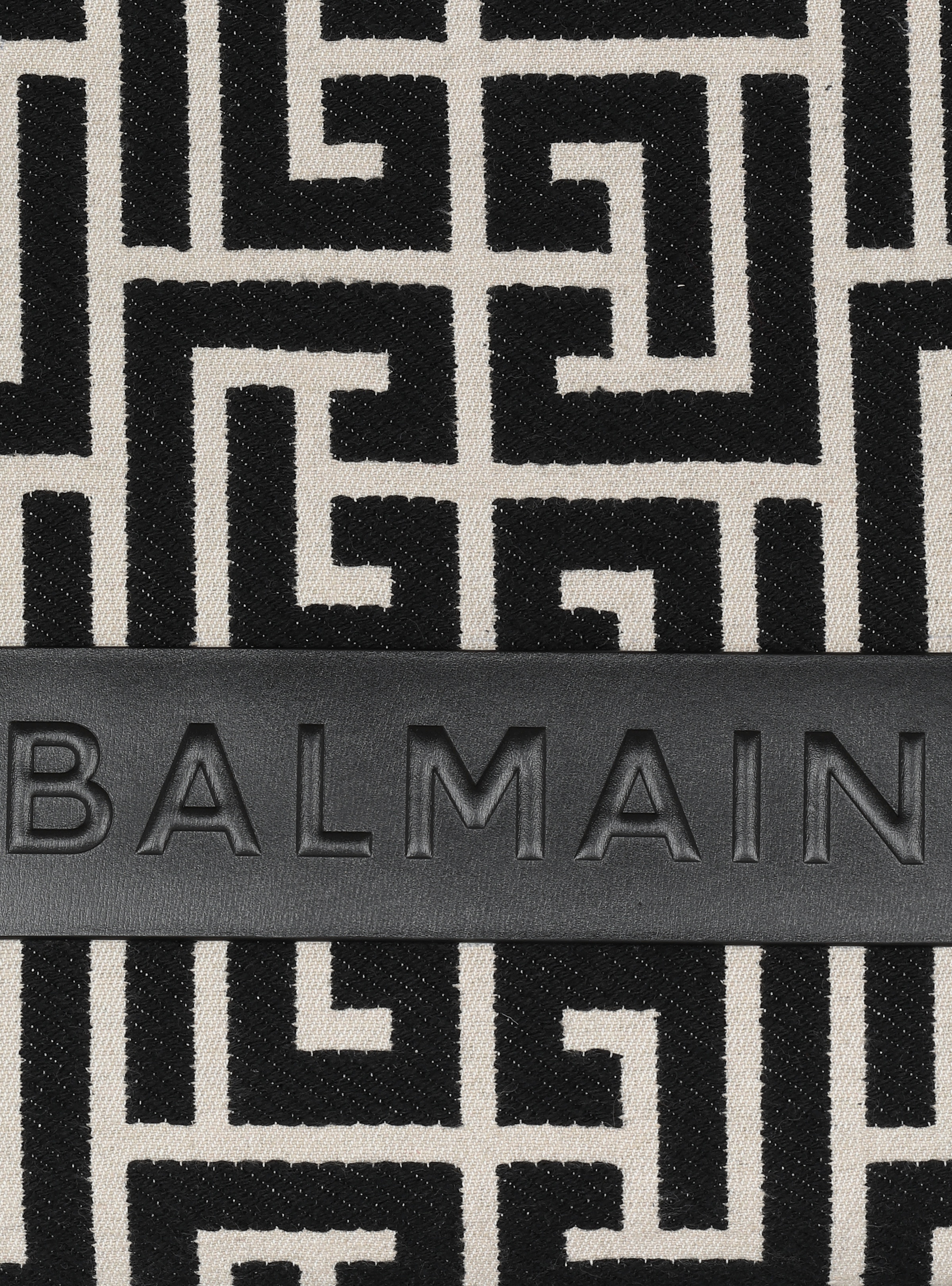 B-Army 42 monogram jacquard and leather Tote bag - 7