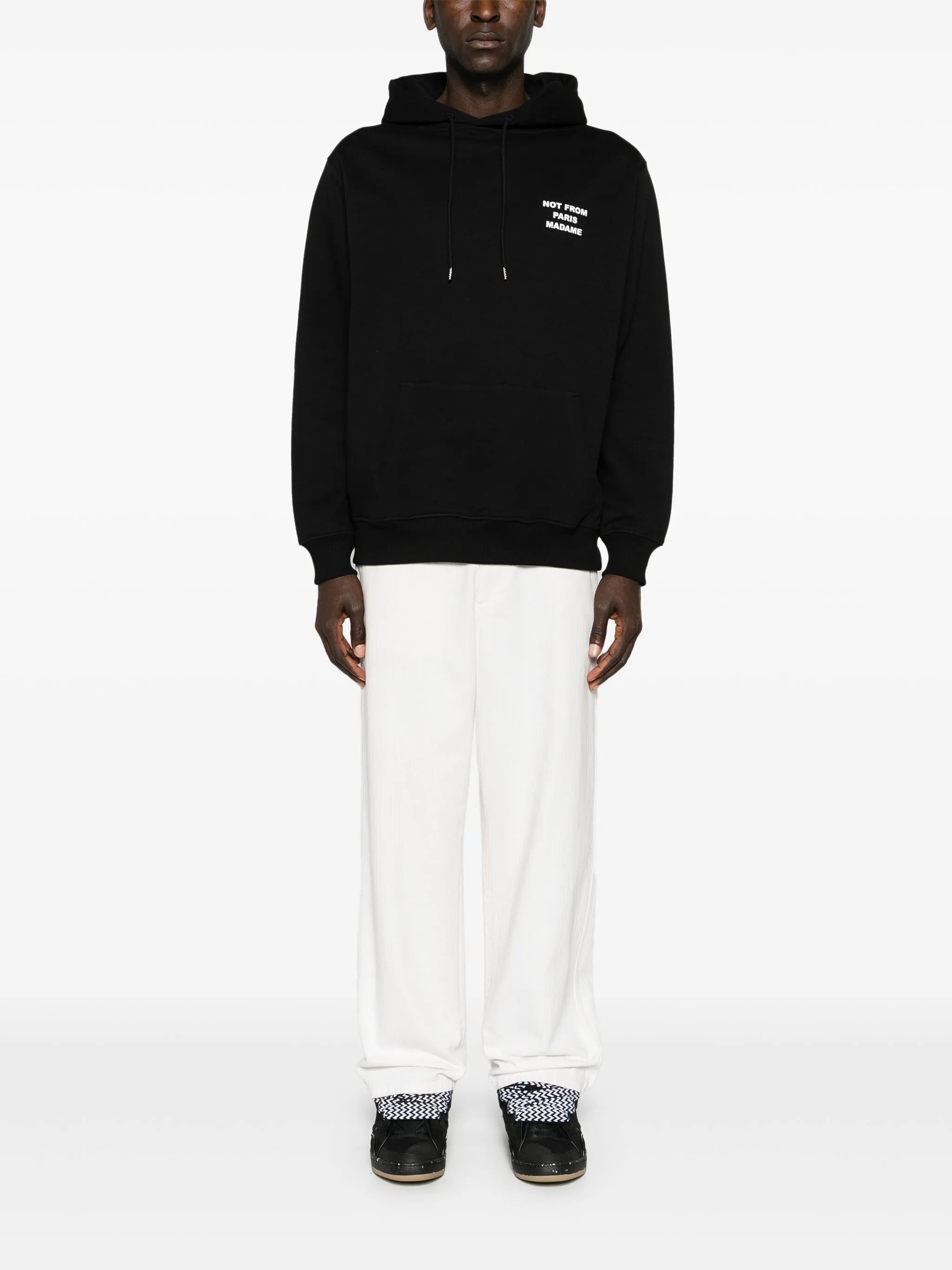 Slogan-print Cotton Hoodie - 4