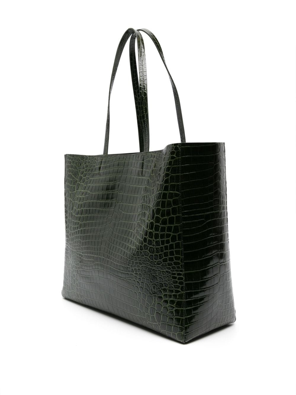 logo-appliquÃ© leather tote bag - 3