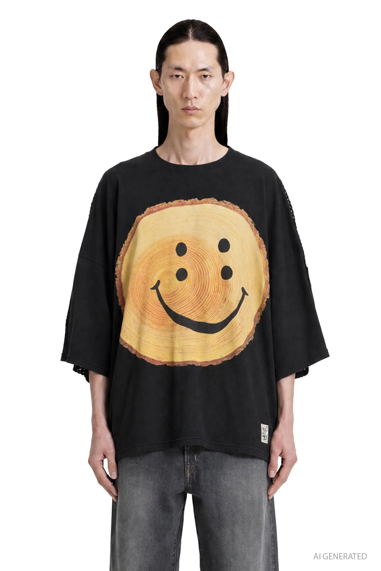 20/-jersey Katabira Huge-t (tree Trunk Rainbowy) - 1