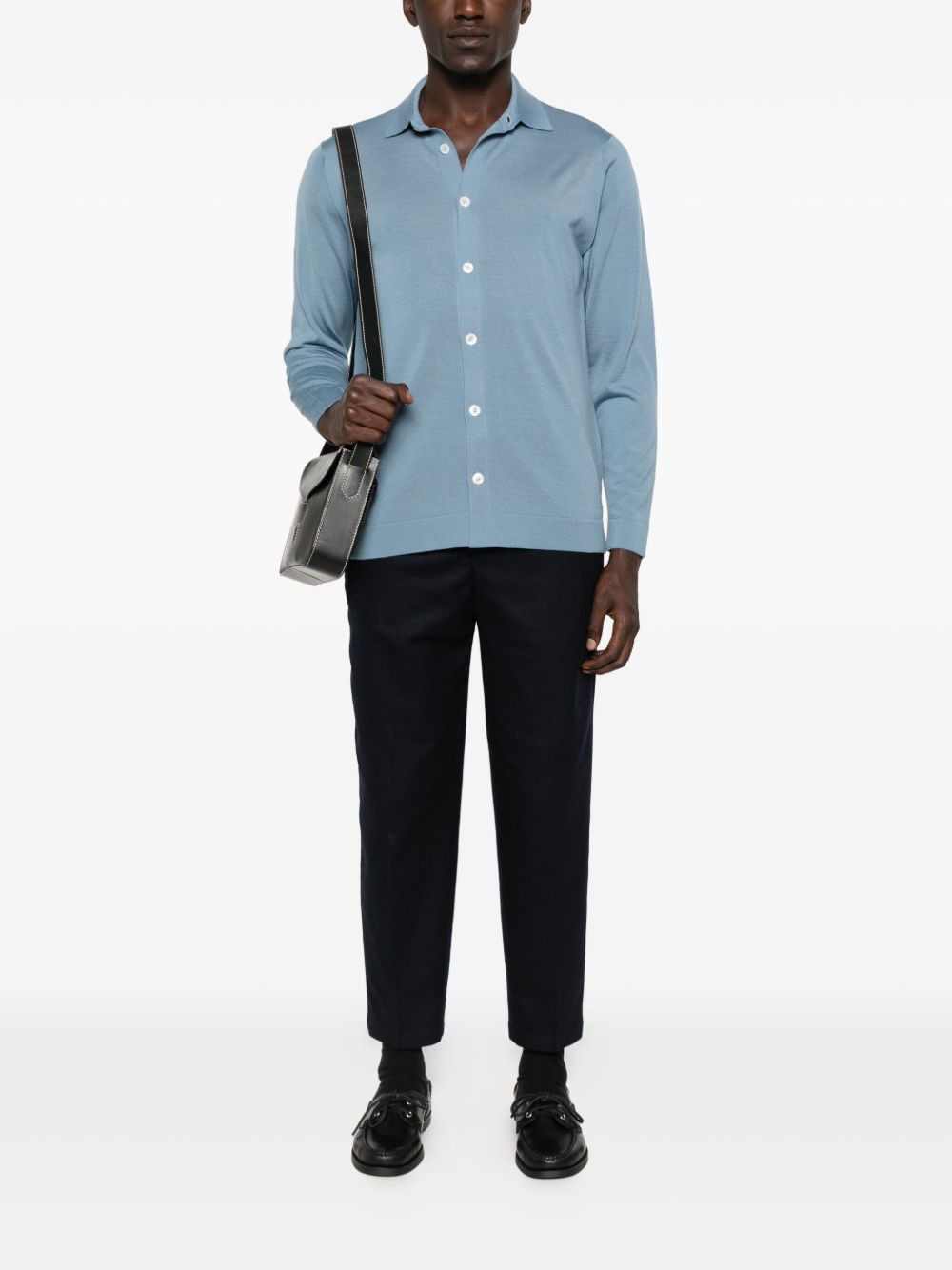 long-sleeve button-up shirt - 2