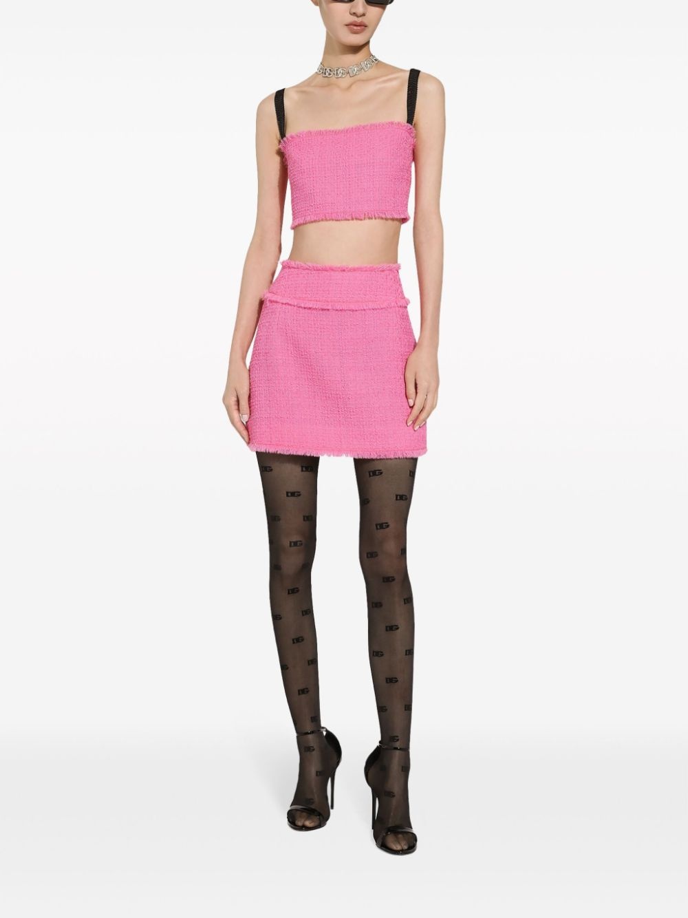 Rachel tweed cropped top - 3