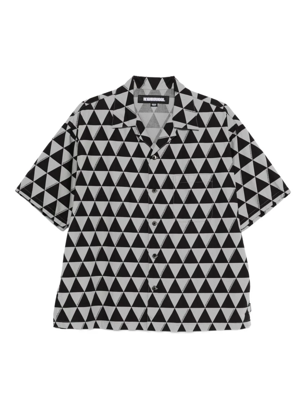 triangle-print shirt - 1