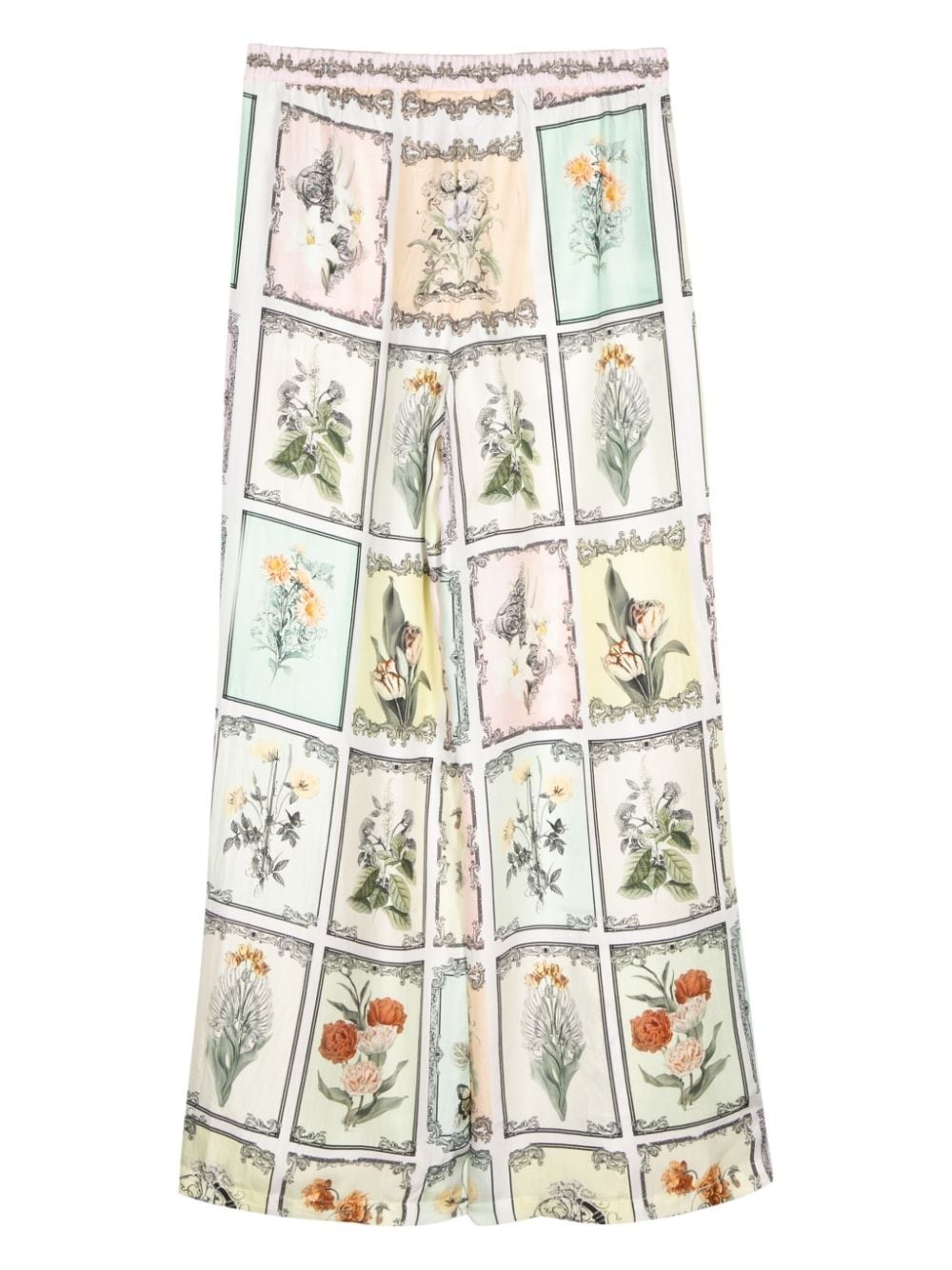 Long Live Letterpress-print wide-leg trousers - 2