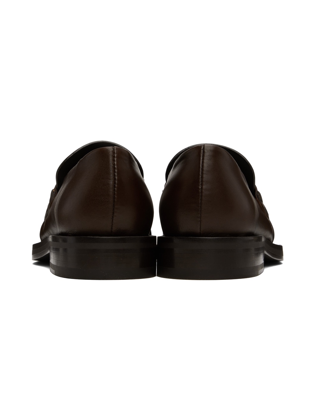 Martine Rose Brown Square Toe Loafers | REVERSIBLE