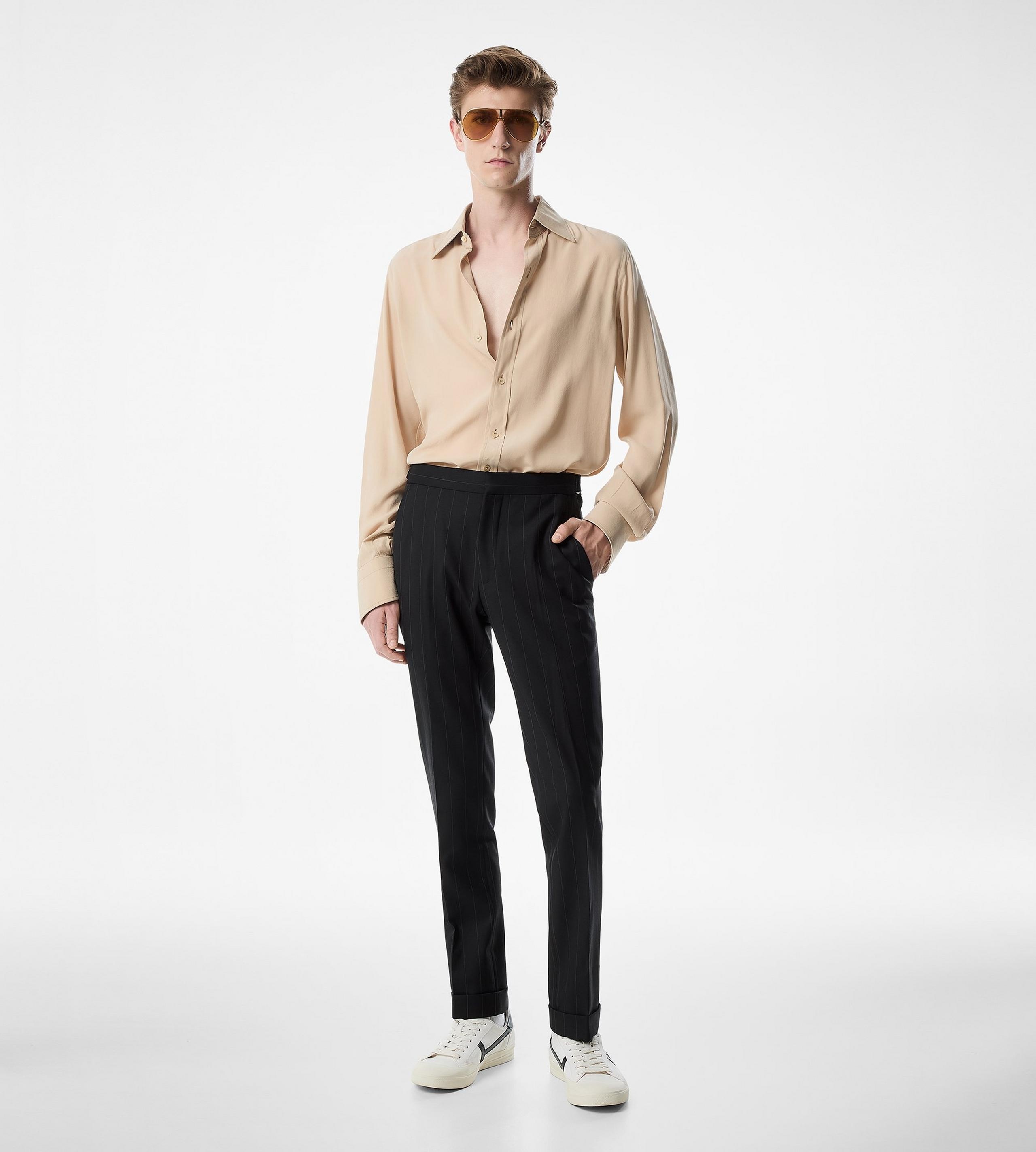 CREPE SATIN SLIM FIT SHIRT - 2