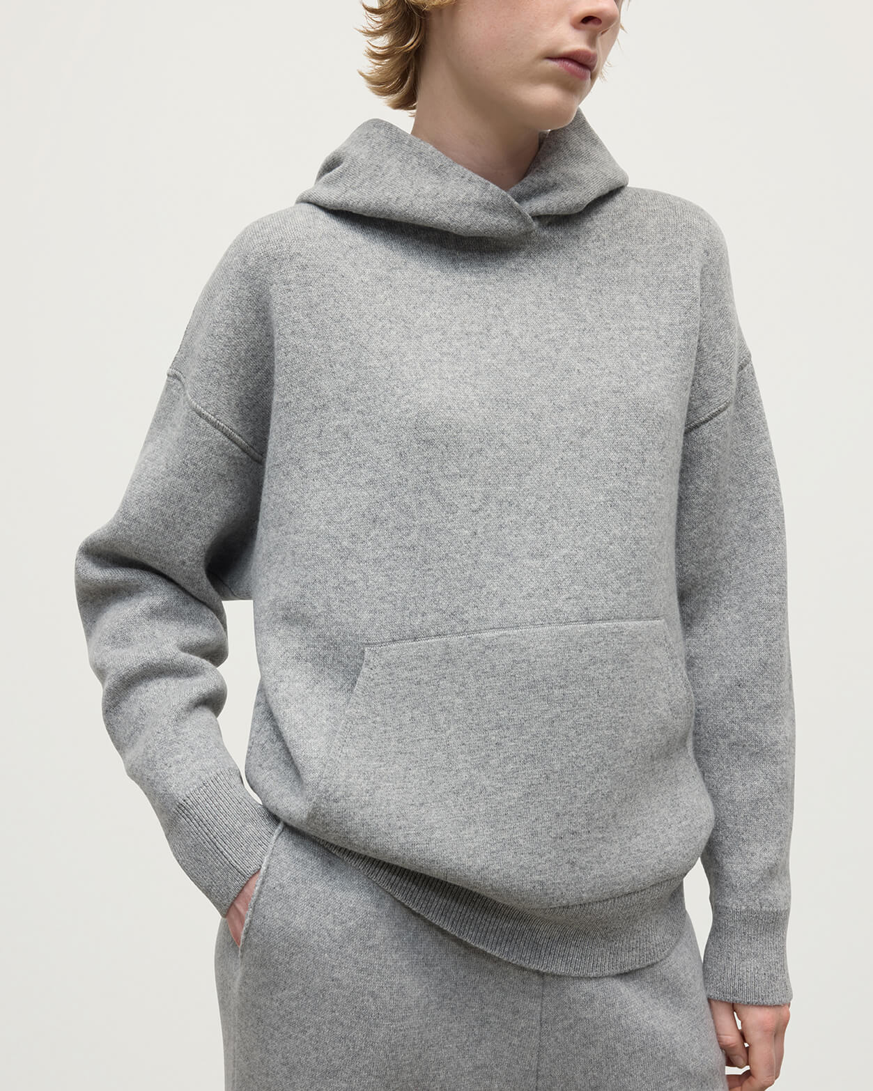 Double-Face Grey Hoodie - 5
