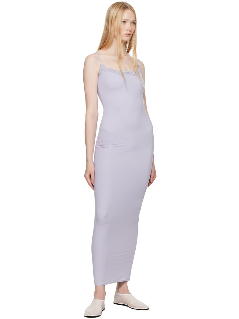 SKIMS Purple Fits Everybody Lace Long Slip Maxi Dress outlook