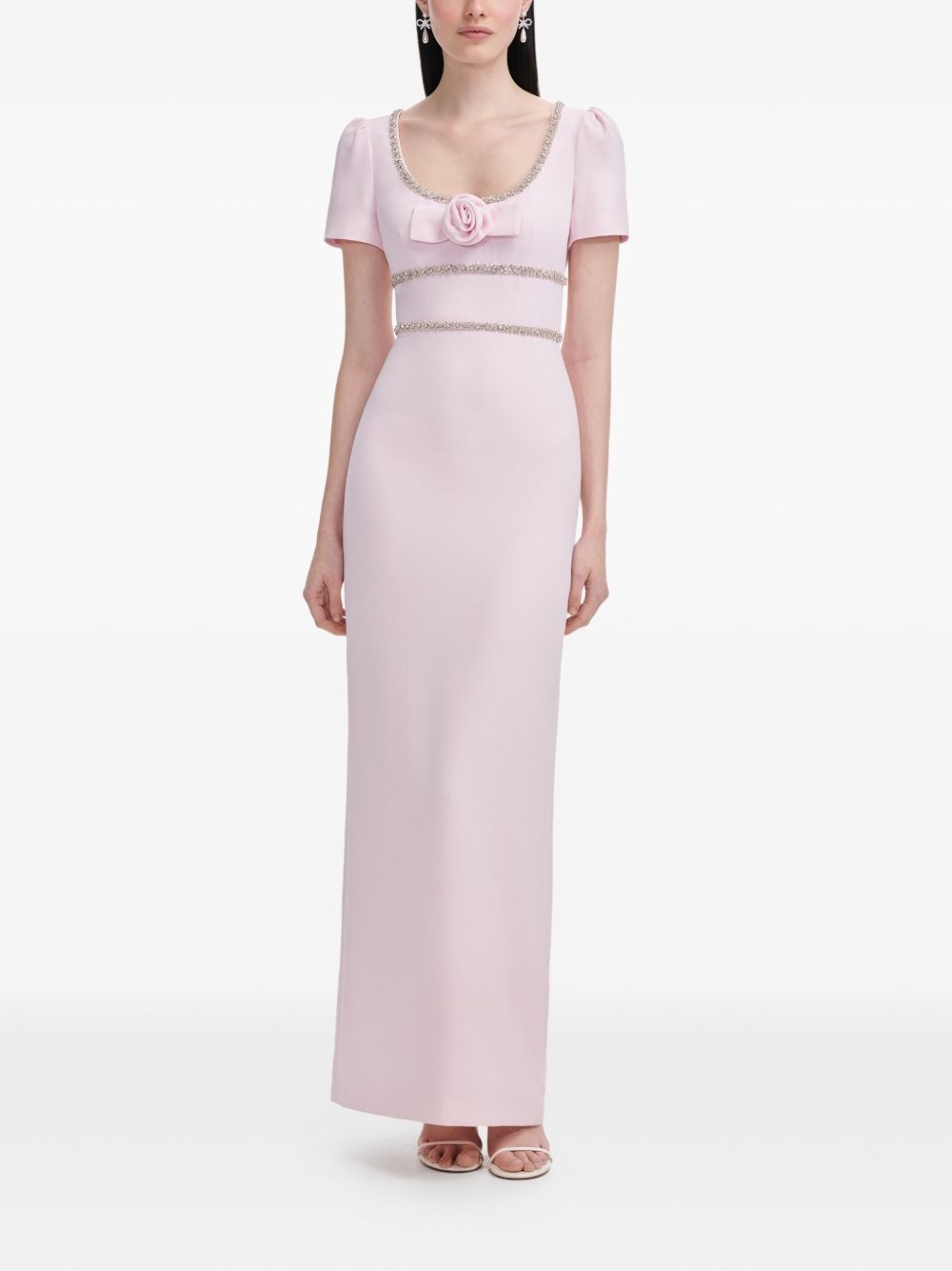 crystal-embellished dress - 1