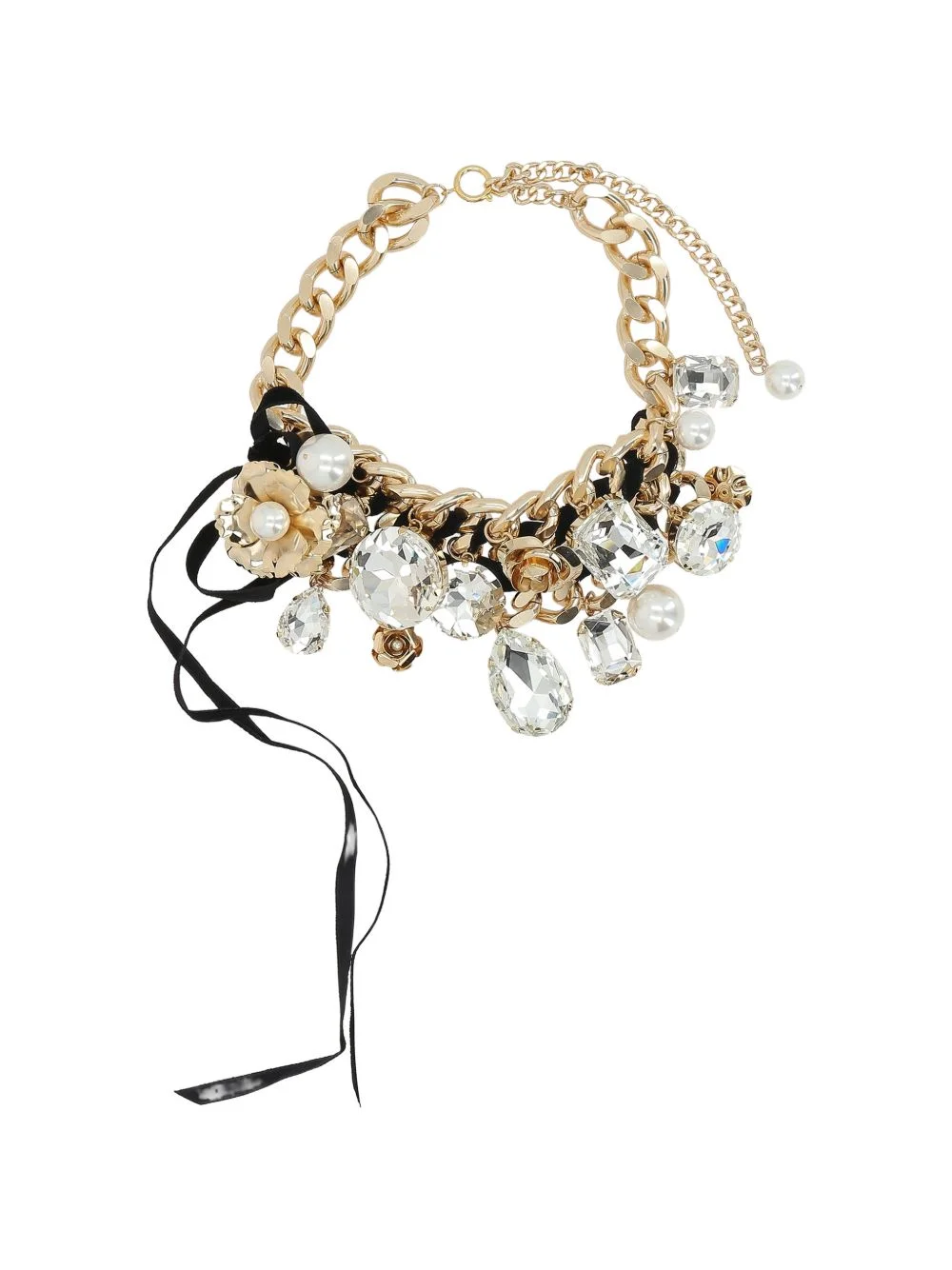 jewelled chain necklace - 1