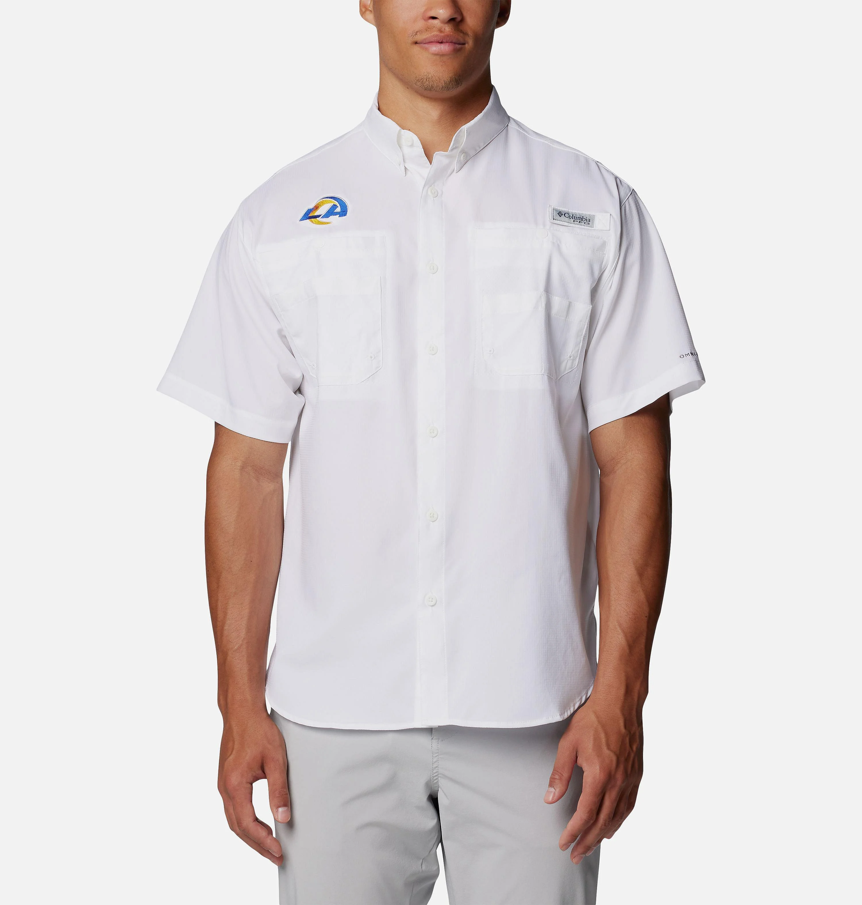 Men's PFG Tamiami Short Sleeve Shirt - Los Angeles Rams - 1