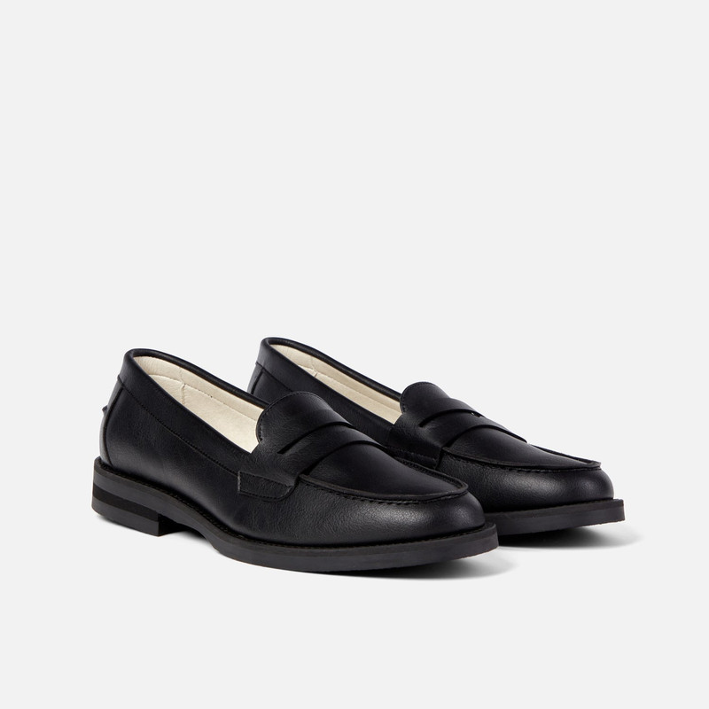 Wilde Black Vegan Penny Loafer - Women's 3