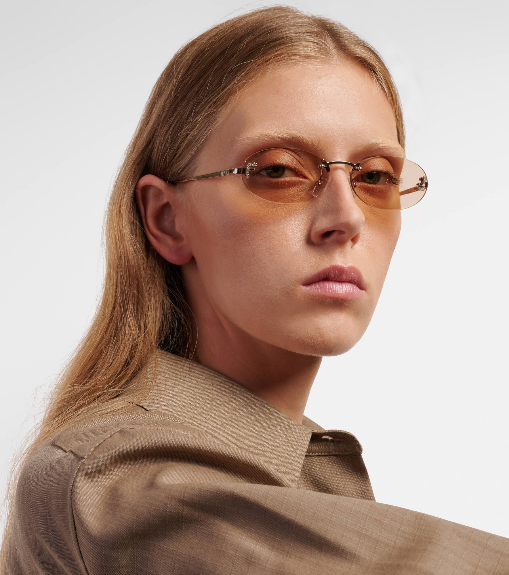 Fendi First Crystal oval sunglasses - 3