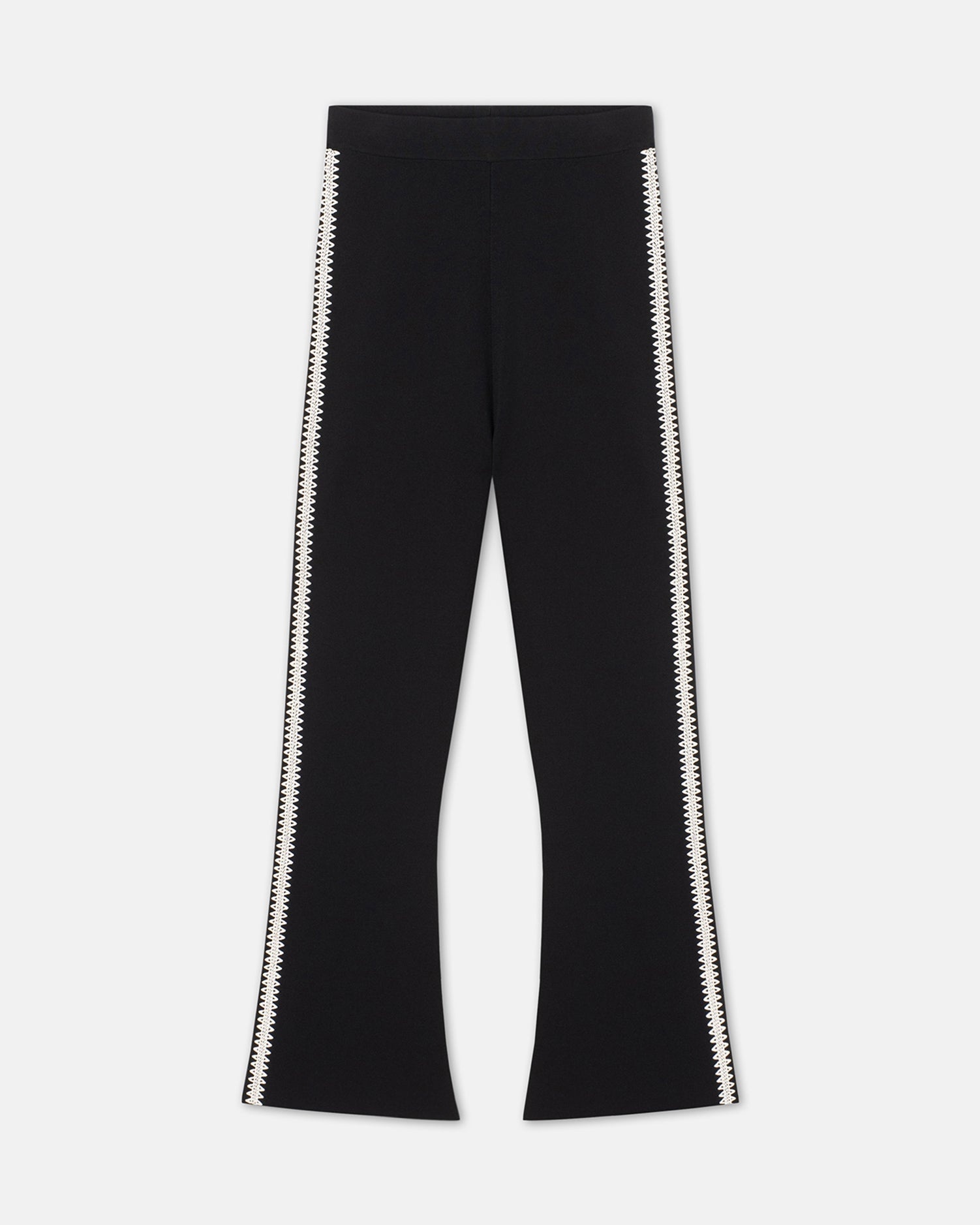 Crocheted Kick Flare Pants - 1