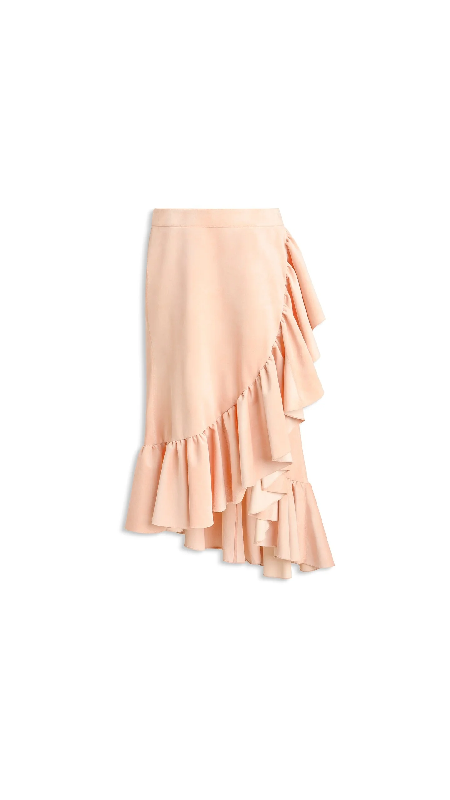 SUEDE GOATSKIN RUFFLE SKIRT - 1