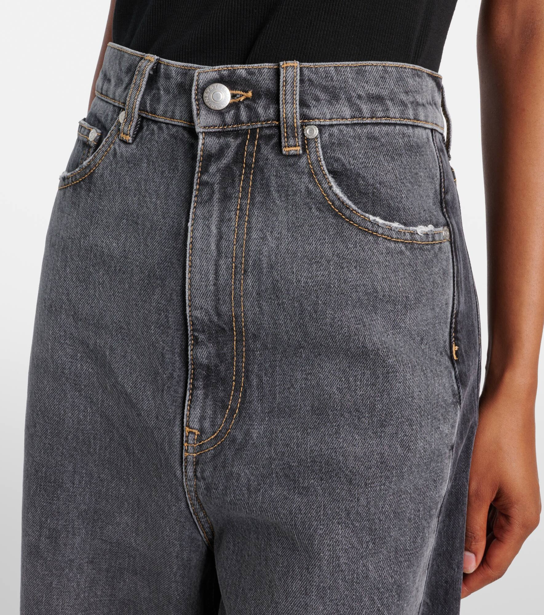High-rise wide-leg jeans - 4
