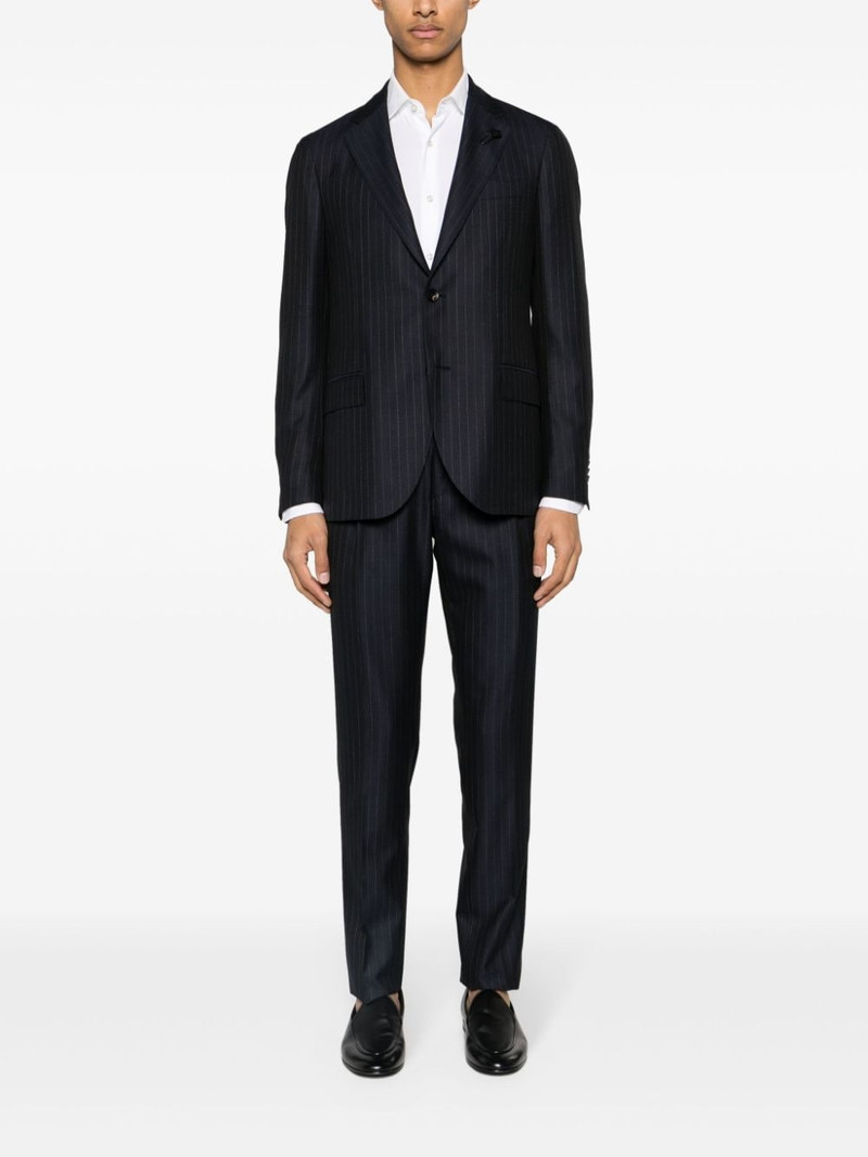 LARDINI pinstriped single-breasted suit outlook