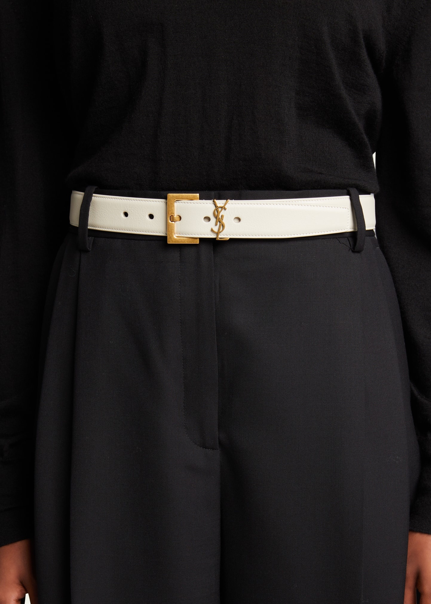 Box Laque YSL Leather Belt - 2