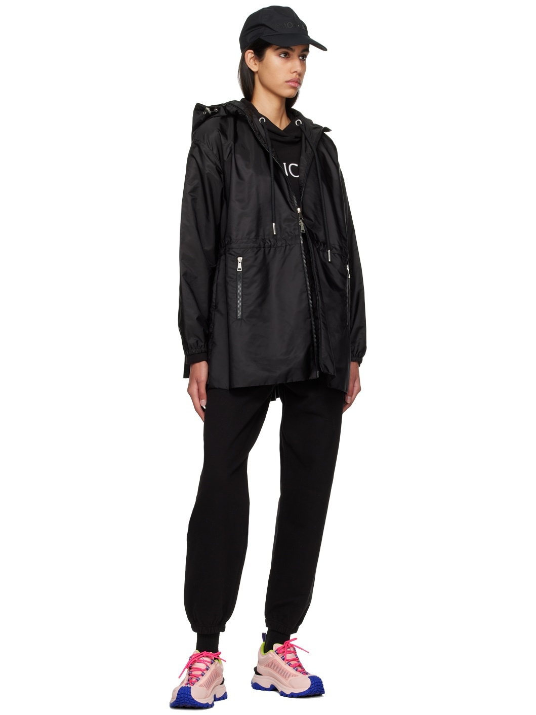 Moncler Black Wete Jacket | ssense | REVERSIBLE