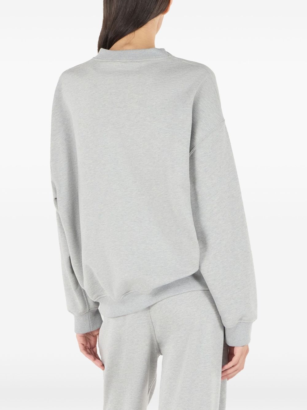 mélange-effect sweatshirt - 3