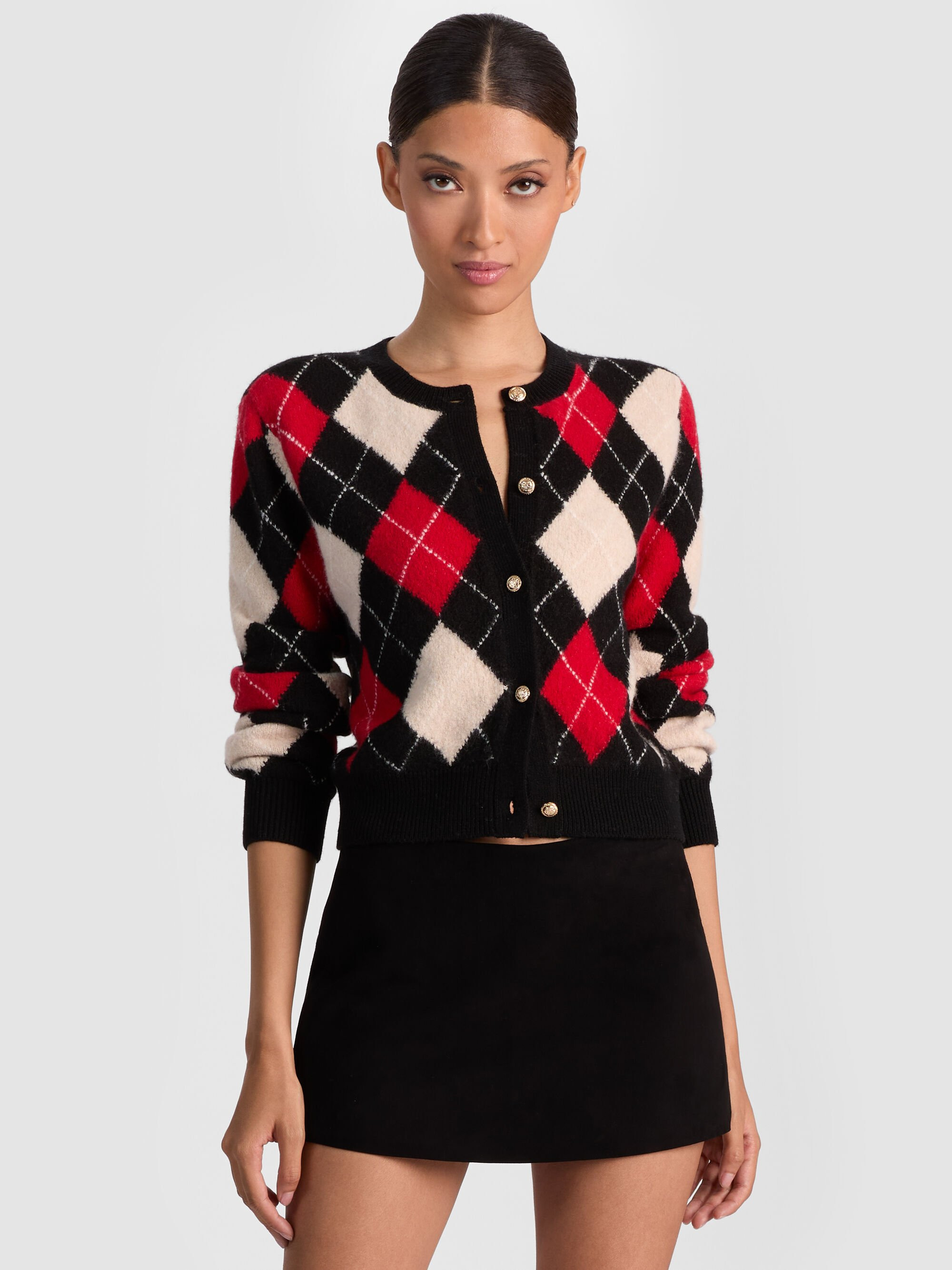 CAROLEE ARGYLE CARDIGAN - 2