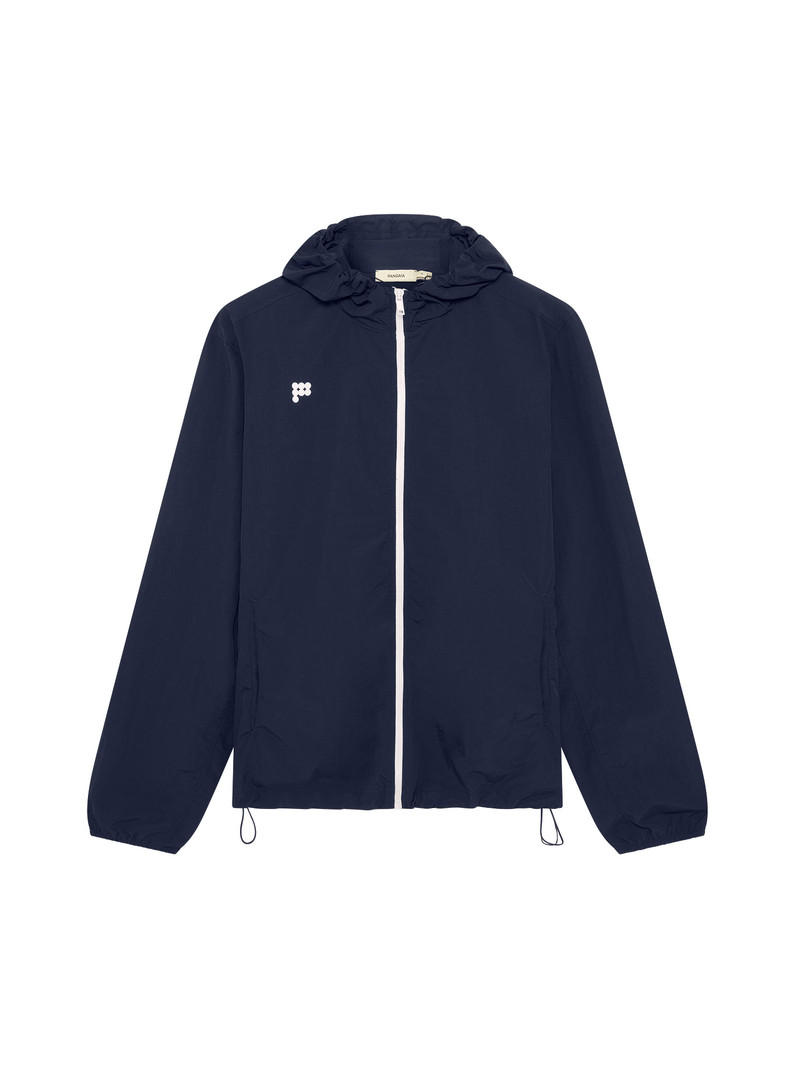 Mens Recycled Nylon Zip Up Jacket - Granite Navy 1