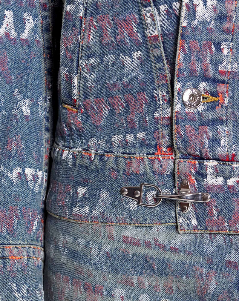 Lanvin LANVIN X FUTURE UNISEX ASYMMETRICAL PRINTED JACKET outlook
