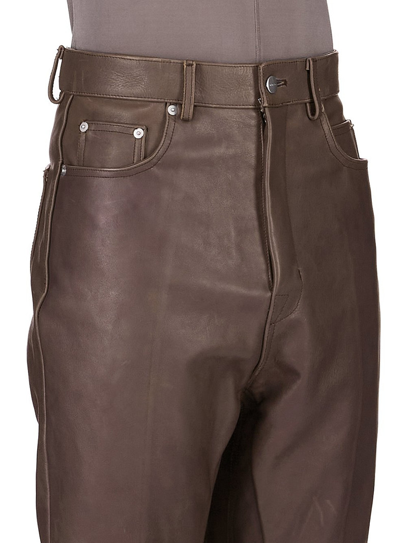 Gray Concordians Runway Bolans Leather Pants 5