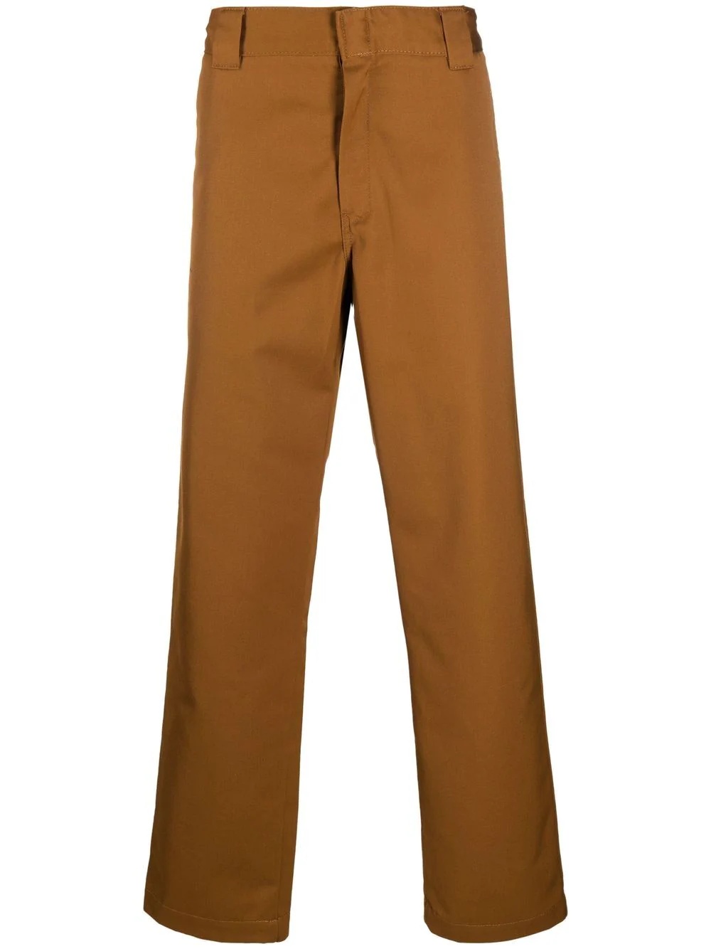 logo-patch straight-leg trousers - 1