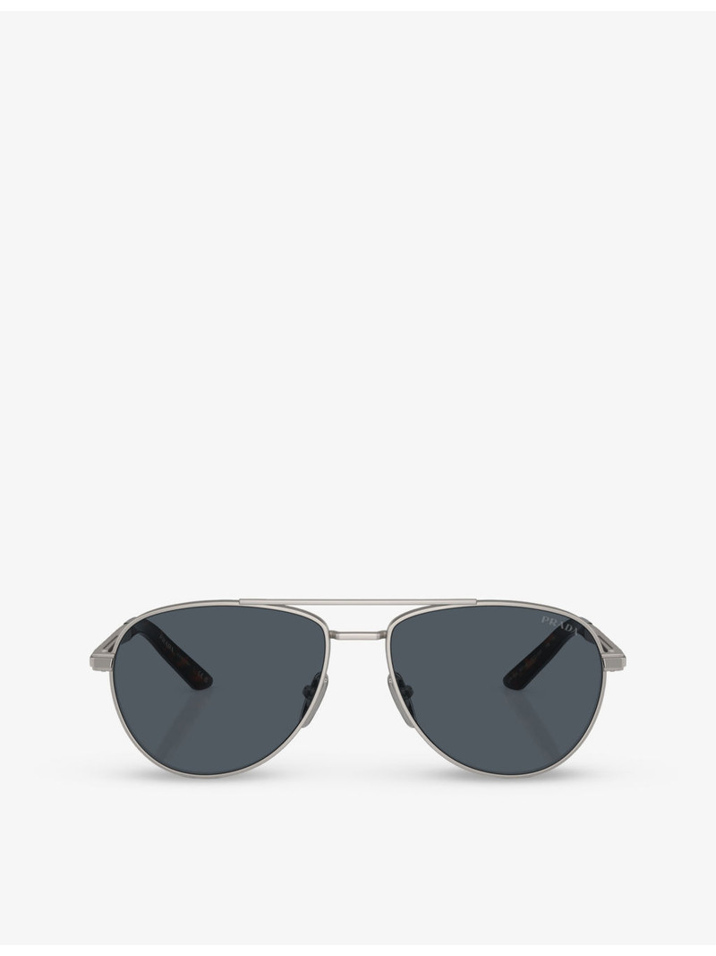 PR A54S pilot-frame metal sunglasses 1