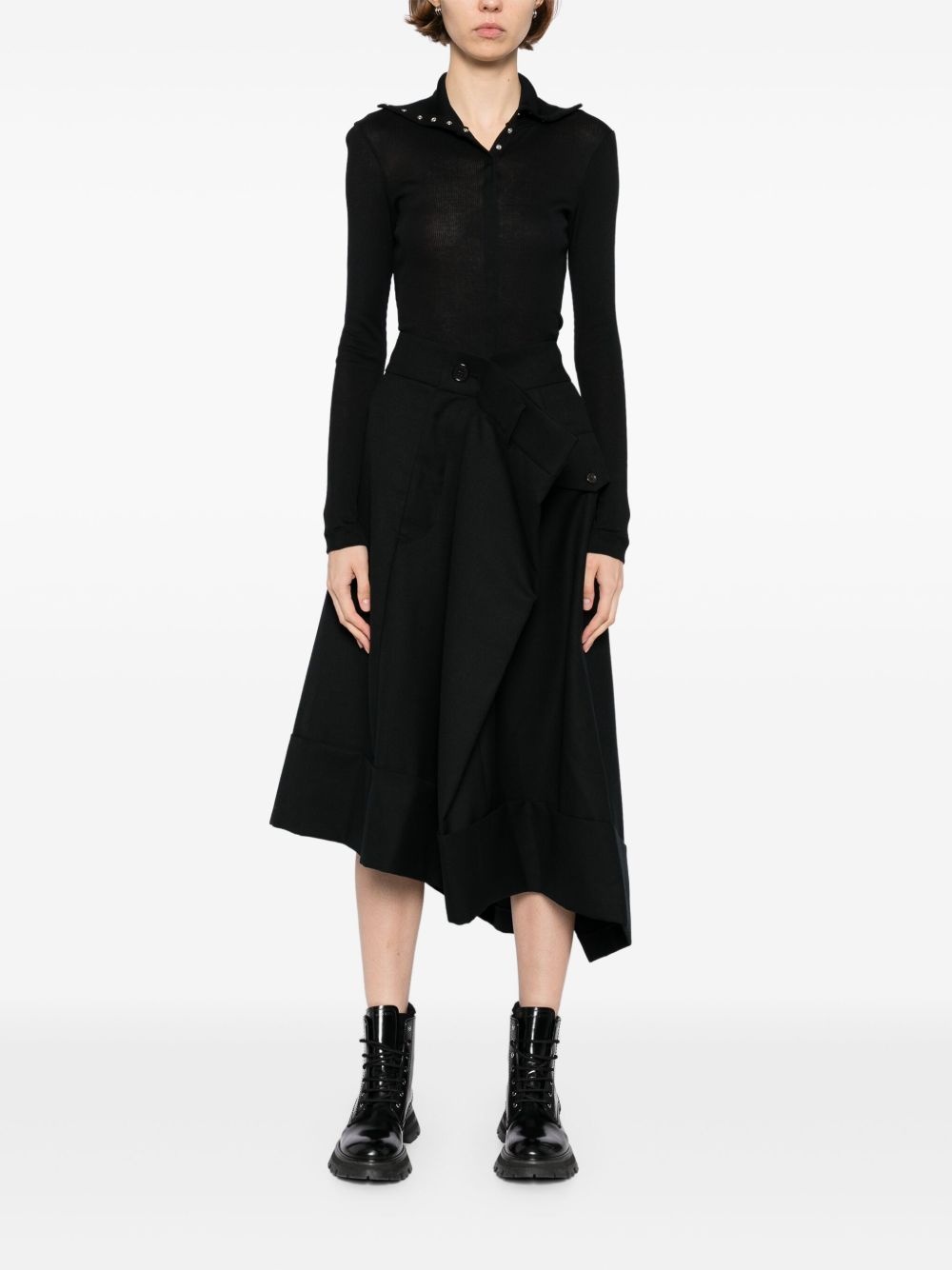 extended waistband skirt - 2