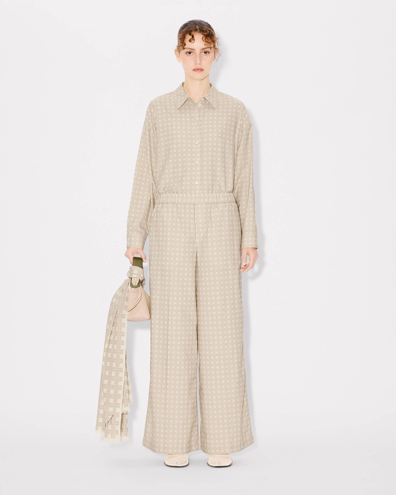 'KENZO Weave' pyjama pants in twill cotton viscose 3