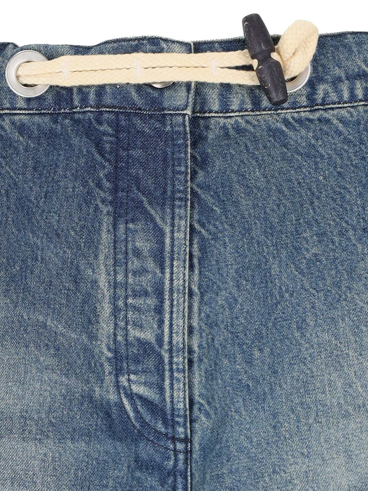 X PALM ANGELS WIDE DRAWSTRING JEANS - 5