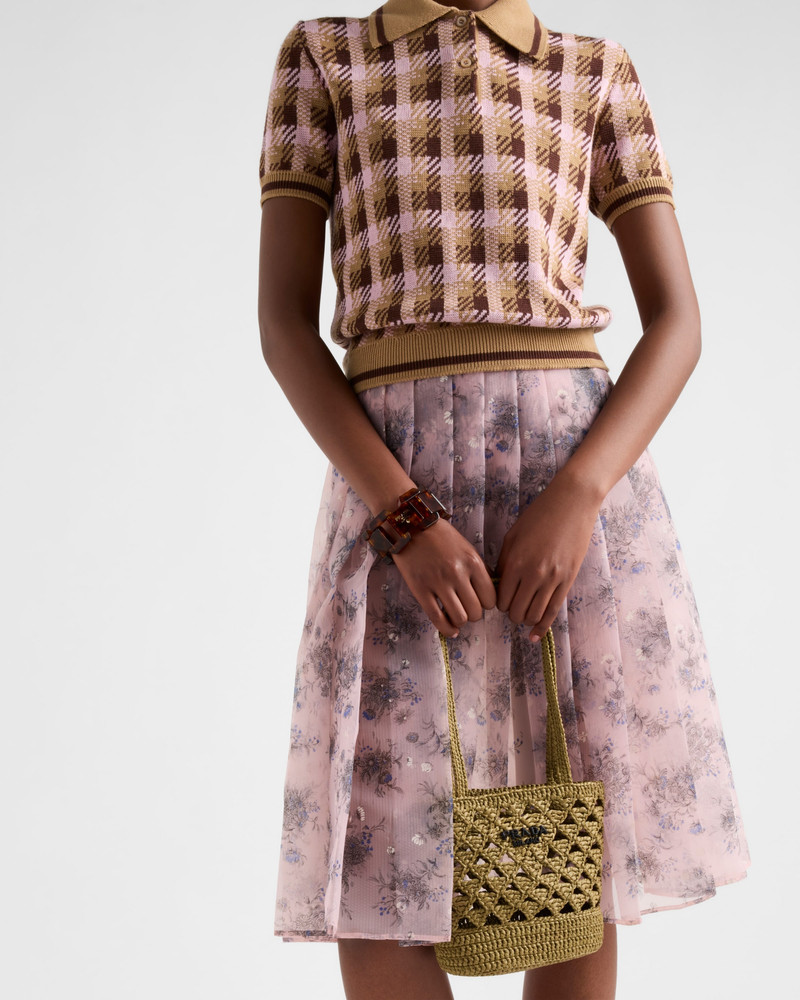 Printed nylonette skirt 4