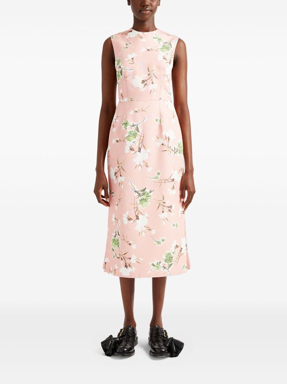 floral-print midi dress - 3